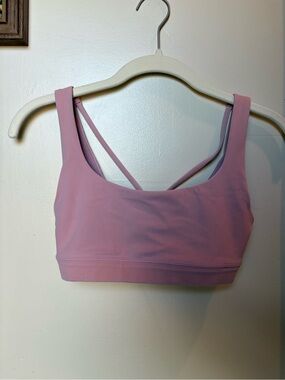 Athleta Strappy Scoop Sports Bralette - Dusty Rose